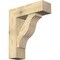 Ekena Millwork Funston Block Rough Sawn Bracket w/ Offset Brace, Douglas Fir, 8"W x 26"D x 30"H BKT0806X26X30FST05RDF - alternate 1